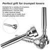 3 pcs Silver Trumpet Mouthpiece,3c 5c 7c Trumpet Accessories,Musical Instrument