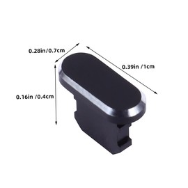 OSALADI 4pcs Metal USB Charging Port Caps Durable Dust Plugs for Protection Against Dust and Particles Sleek Design Fit for Charging Ports