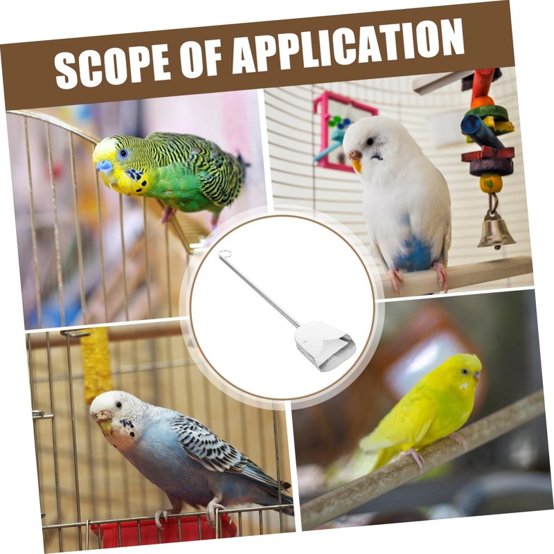 WOONEKY Pet Poop Scoop Bird Poop Remover Reptile Litter Scooper
