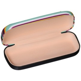 Colorful Stripes Stylish Slim Metal Hard Glasses Case Mint 2447-04