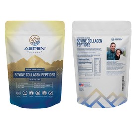 ASPEN NATURALS Bovine Collagen Peptides Powder 24 Oz – Type I & III | Grass Fed, Pasture Raised | Healthy Hair, Skin & Nails | Gut Support | Paleo Friendly, Unflavoured, Gluten-Free