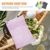 BIUDECO Sturdy Mesh Soap Bag Exfoliating Foaming Pouch Bar Soap