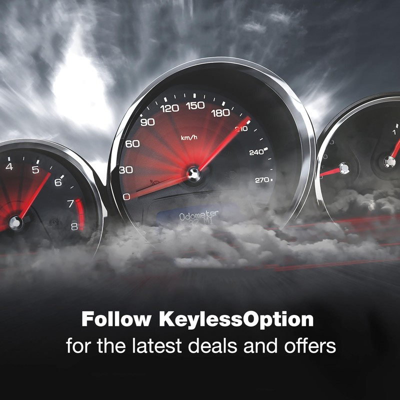 KeylessOption Keyless Entry Car Remote Flip Ignition Key Fob for