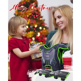 StarknightMT Kids Dirt Bike Gear - Youth Motorcycle Riding Protective Gear ATV Chest Protector Motocross Armor Suit for Boys Girls Mountain Biking Cycling, Light Green