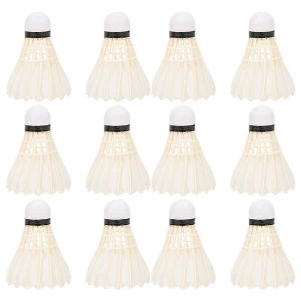 Badminton Shuttlecocks Goose Feather High Speed Badminton Balls for Indoor