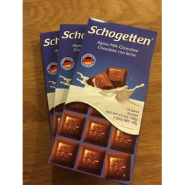 Schogetten Alpenvollmilch / milk chocolate (3 Bars each 100g) - fresh from Germany by Schogetten