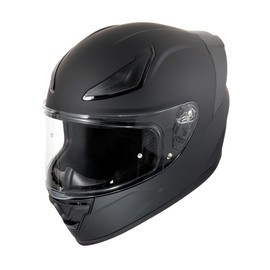 OTS Dual Clear & Tinted Visor Full Face DOT Motorcycle Helmet - Lightweight Airflow ABS Shell, Quick-Release Buckle, Washable Liner for Men Women(Matte Black, Large)