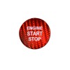 Unbranded Red Carbon Fiber Engine Start Stop Button Cover Trim