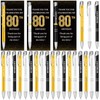 Shknldzsm 24 Set 80th Birthday Party Favors Pens with Thank