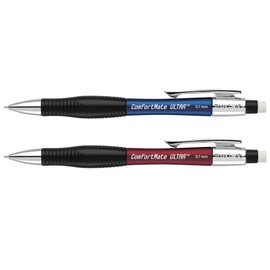 Paper Mate ComfortMate Ultra Mechanical Pencil Starter Set, HB Lead, 0.7 mm, Assorted Barrel Colors, Pack of 2 Pencils