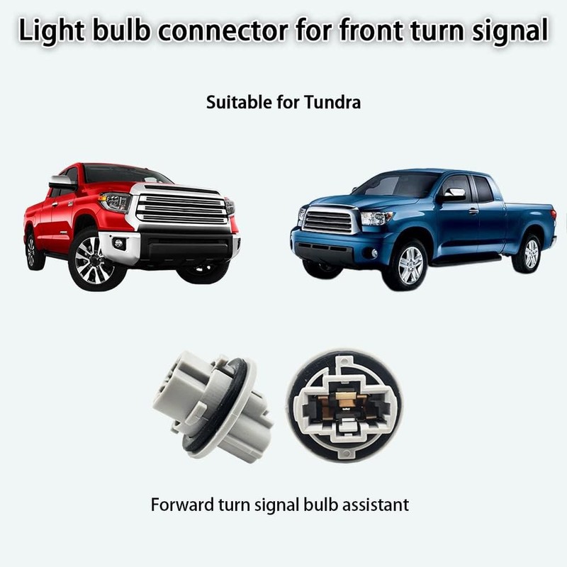 2 PCS Front Turn Signal Light Bulb Plug Socket, 90075-60060