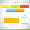 75 Magnetic Notes or Magnetic Sticky Notes 3 x 1