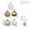 Valery Madelyn Gold White Christmas Baubles Tree Decorations - 35pcs