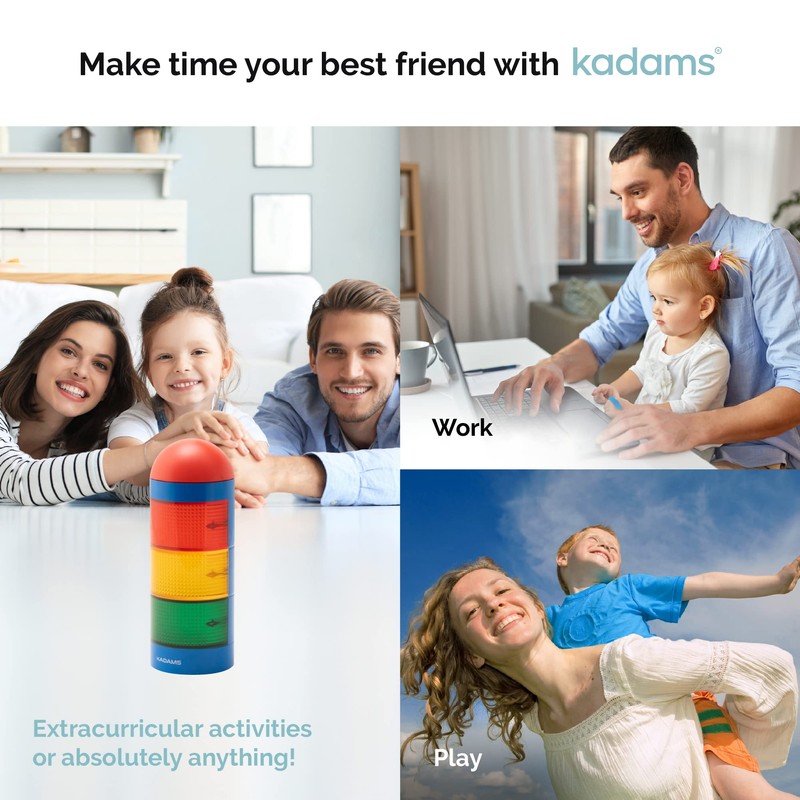 KADAMS Visual Timer for Kids with Audio Pre-Alarm - Traffic