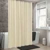 ALYVIA SPRING Cream Fabric Shower Curtain Liner Waterproof - Soft