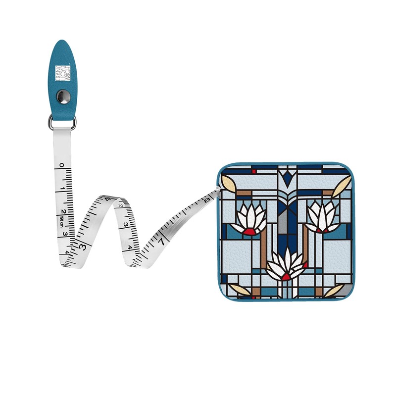 RainCaper Frank Lloyd Wright Waterlilies Compact Retractable Tape Measure -