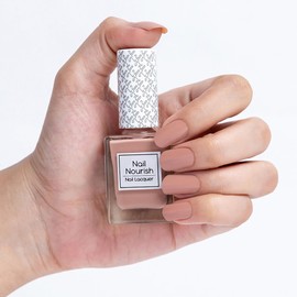 Kay Beauty Nail Nourish Nail Enamel Polish, Nutty 21, 0.3 oz - Quick Dry - Gel Effect - Lustrous Shine - Hydrating - Rich in Avocado Oil and Vitamin E - Vegan - Cruelty-Free - Paraben-Free