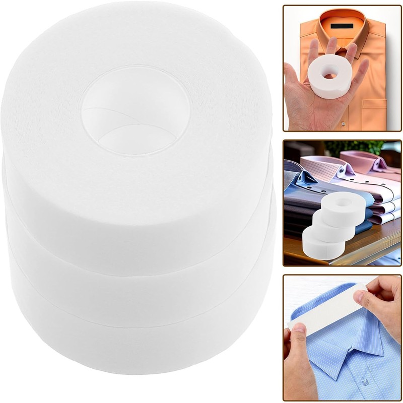 Protector de Aplicar Blanco Cuello Autoadhesivo para Camisa Cómodo Fácil