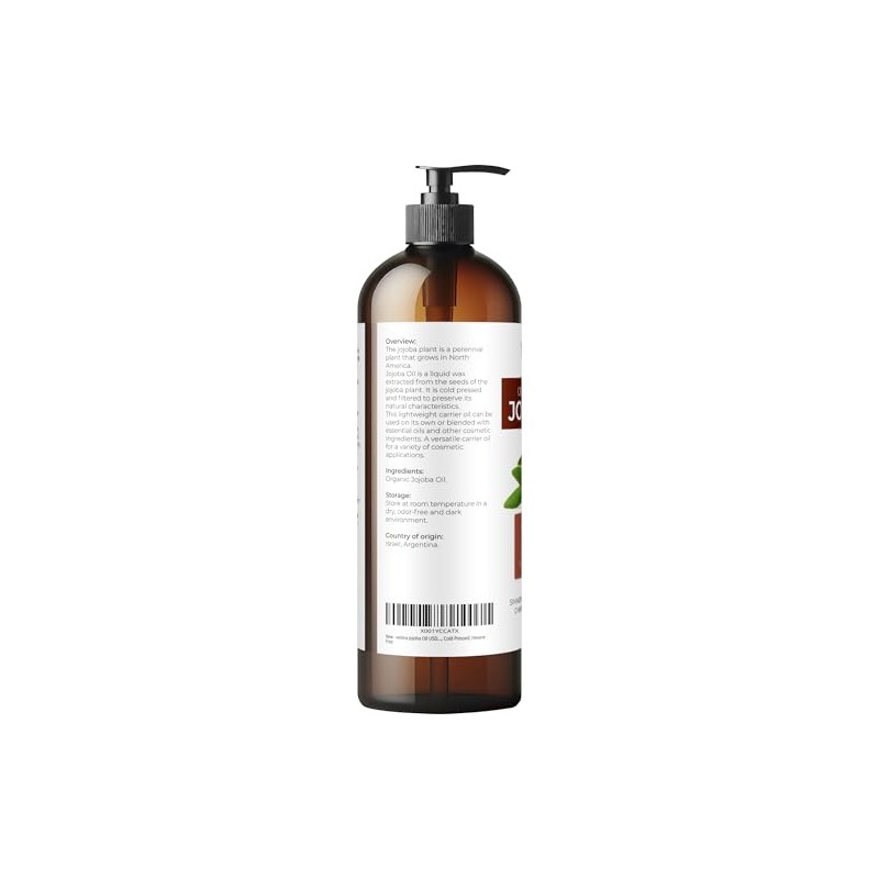 JOJOBA Oil Golden Organic Carrier UNREFINED Cold Pressed RAW Virgin