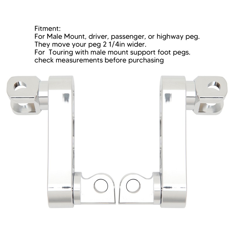 Motorcycle Foot Peg Highway Bracket 360° Adjustable Rugged Foot Peg