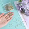 SOFPLATE 1 Box 60Pcs 6 Styles Round Beading Hoop Earrings
