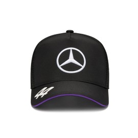 Mercedes AMG Petronas F1 2024 Lewis Hamilton Trucker Hat, Negro -, Talla única