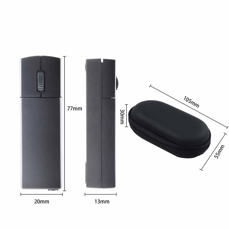 Justdfine Wireless Mouse,Mini Rechargable Travel Mouse,2.4G Ultra Slim Portable Mouse,Small