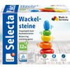 Selecta 62009 Wackelsteine, Stapelspielzeug aus Holz, 6 cm