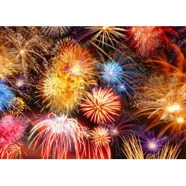 BELECO 10x8FT Fabric Colorful Fireworks Backdrop 2023 Happy New Year Black Photography Background Holiday Festival Party Decorations Christmas New Year Party Banner Photo Shoot Studio Props