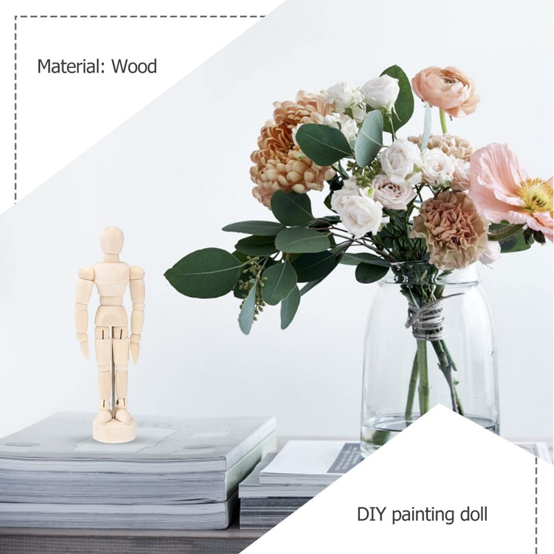 Operitacx 12pcs Articulated Wooden Model Mannequins for Sketching and Decoration