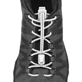 Nathan - Cordones reflectantes y elásticos sin ataduras para correr y deportes activos
