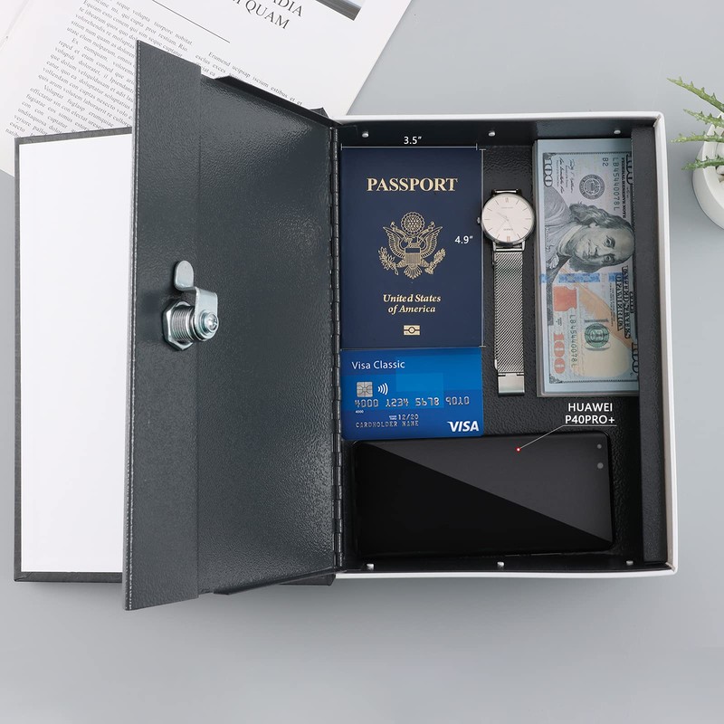 KYODOLED 10.5 Inch Diversion Book Safe with Key Lock, Secret