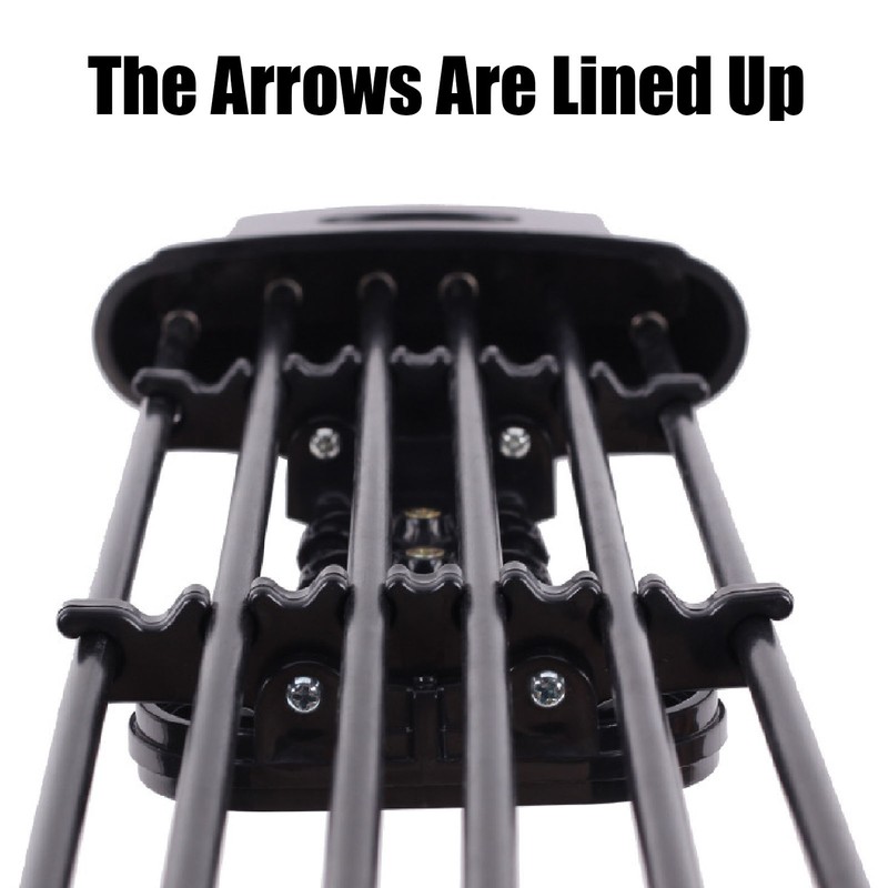 Quick Release Bow Quiver 6 Arrow Composite Pulley Bow Box