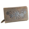 Harold´s Leather Wallet Antik brown Credit Card Purse Woman