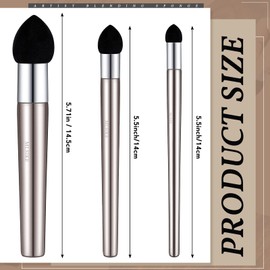 Teling 6 Pcs Artist Blending Sponge Pen Reusable Sketch Rubbing Sponge Brush Washable Drawing Correction Sketch Tool for Artist Student Charcoal Powder Drawing Correcting Smudge Smear, 3 Size