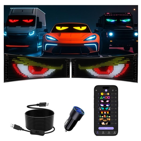 Multifunctional Bright 2PCS Devil Eyes Light for Cars - 19in