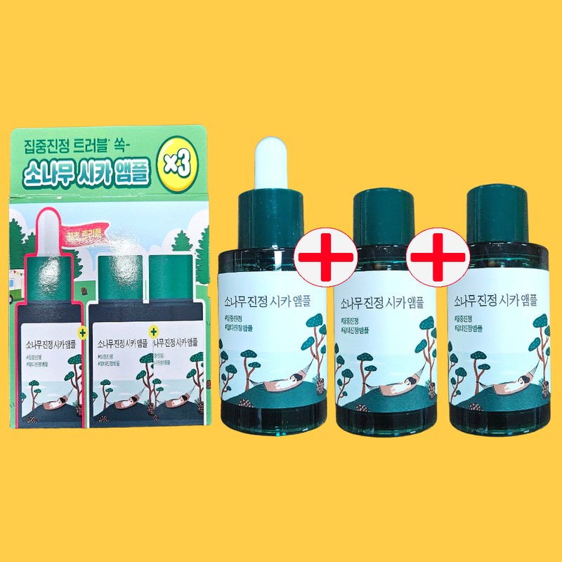 Round Lab Pine Soothing Cica Ampoule 30ml (+30ml+30ml) Triple Planning