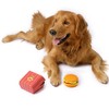 HamBarker Dog Toy - Hamburger Themed Design, Extremely Durable, Squeaky,