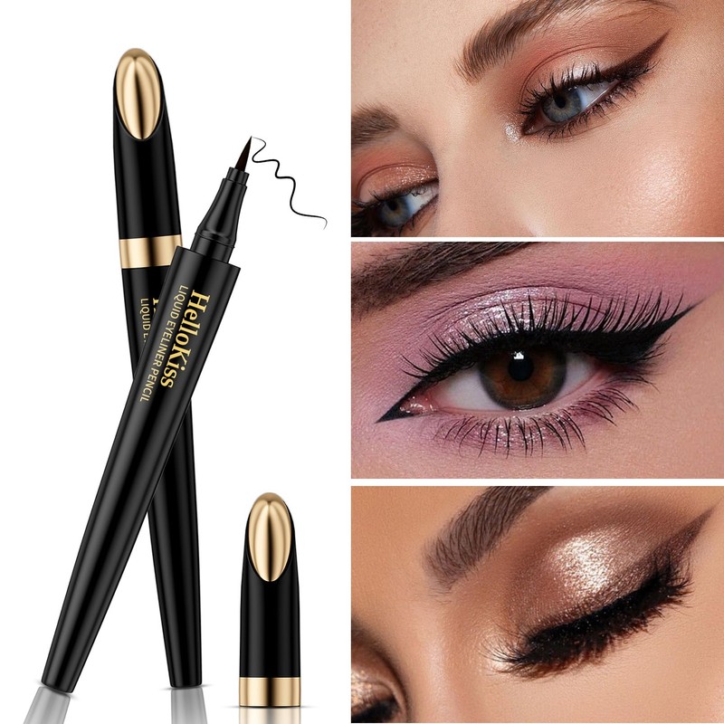 Hellokiss Black Liquid Eyeliner Pen, Quick Dry, Waterproof