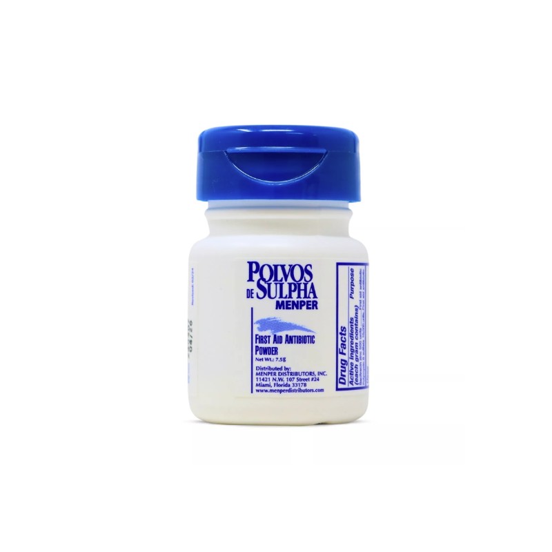 Polvos de Sulpha 7.5g Antibiotic Powder - First Aid for
