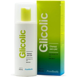 Glicolic Champú Corporal Dermolimpiador con Ácido Glicólico Exfoliación suave y Limpieza Profunda de la Piel Textura y suavidad Hombres y Mujeres Frasco con 240ml