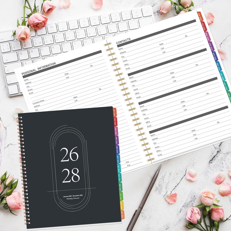 2026-2028 Monthly Planner Calendar - 3 Year Planner 2026-2028, Jan