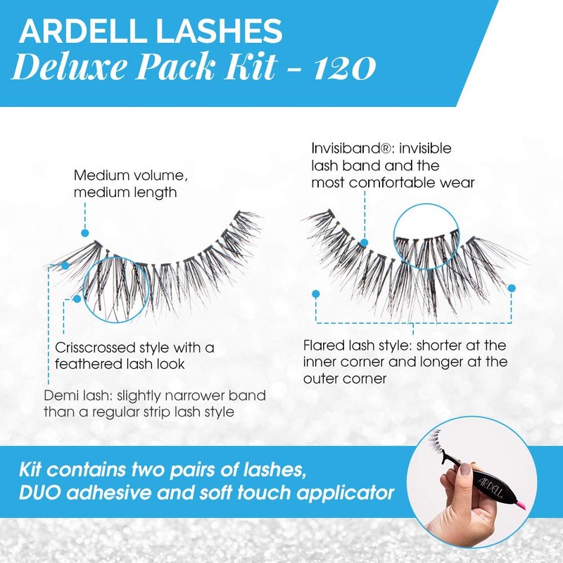 Ardell Deluxe Pack Lash, 120 Demi Black
