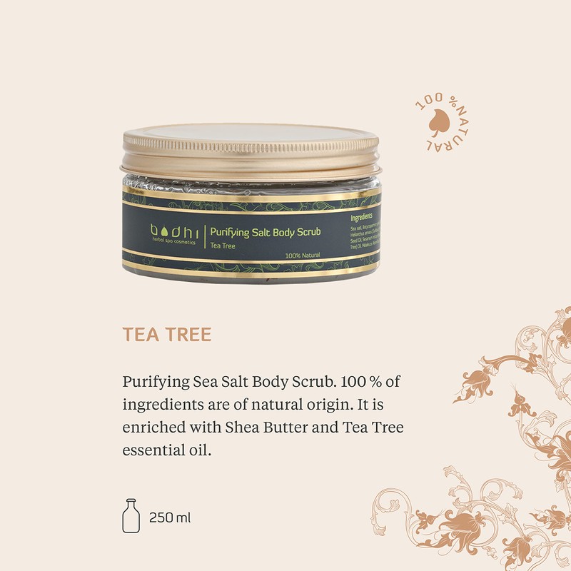 BODHI® Tea Tree Body Scrub / 250 ml, Organic &
