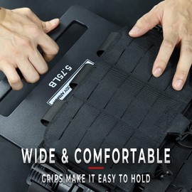 Tacsnake Weight Vest Plates 5.75 LB/ 8.75 LB/ 14.75 LB Pair for Weighted Vest, Strength Training, Running, Workout (5.75, Black)