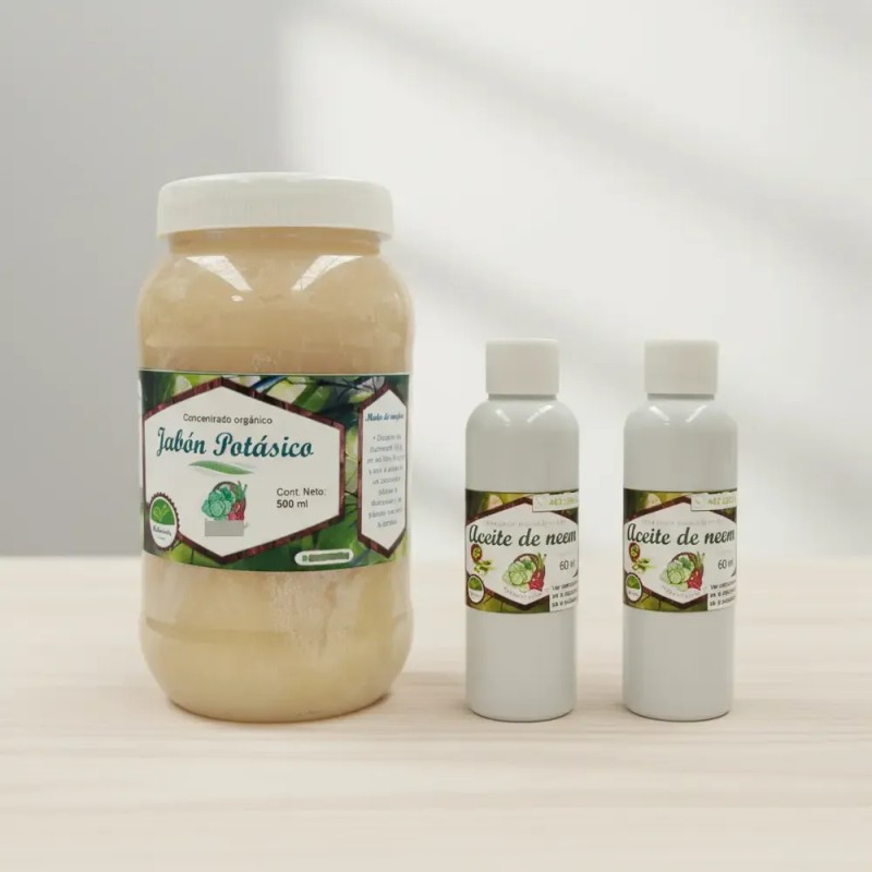 Jabón Potásico 500 G + Aceite De Neem 120 Ml