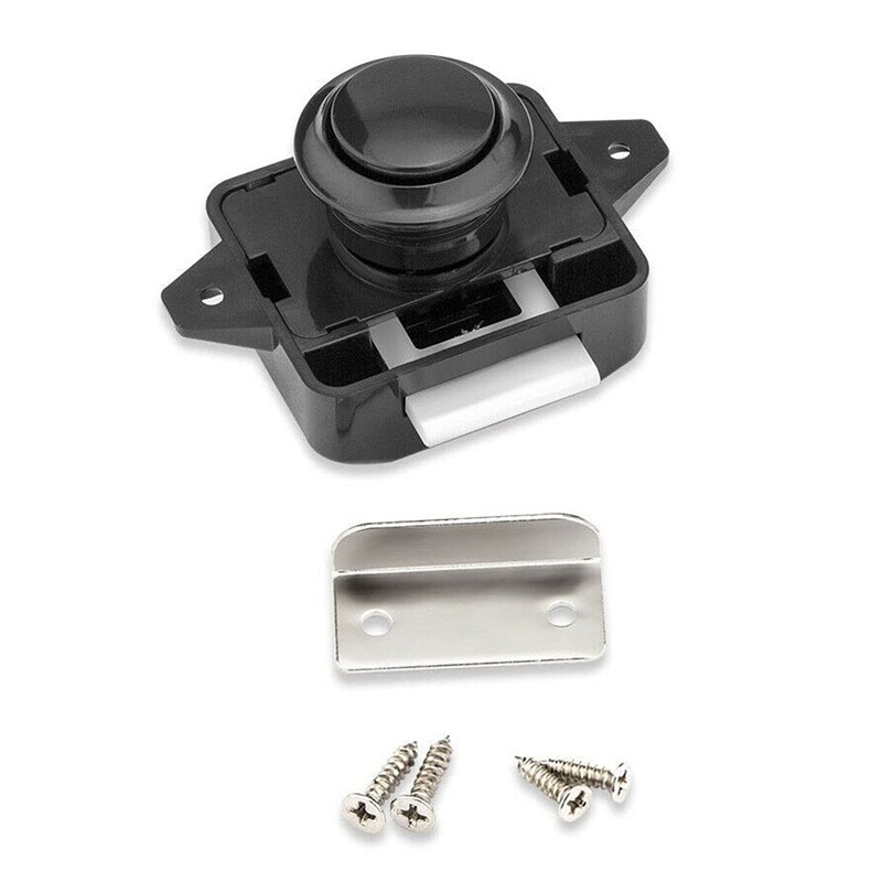 CALIDAKA Push Button Latch Catch Push Door Lock,Push Button Cabinet