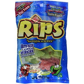 Rips Assorted Licorice Pieces, 4 Ounce (Pack of 12)
