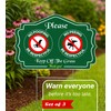3 Pack 12x8 Inch Please Pack Keep Off Grass, Thank