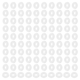 PATIKIL M2 Nylon Flat Washers, 120 Pcs 2mm ID 5mm OD 1mm Thick Plastic Sealing Flat Round Washer Spacer Gaskets Replacement for Plumbing Faucet Hose Fastener Bolt, White